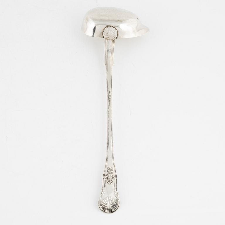 A Swedish Silver Ladle, mark of Gustaf Folcker, Stockholm 1851.