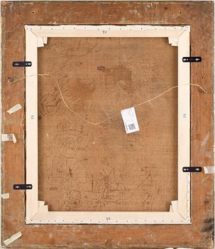 OKÄND KONSTNÄR, olja på duk. 1800-tal.