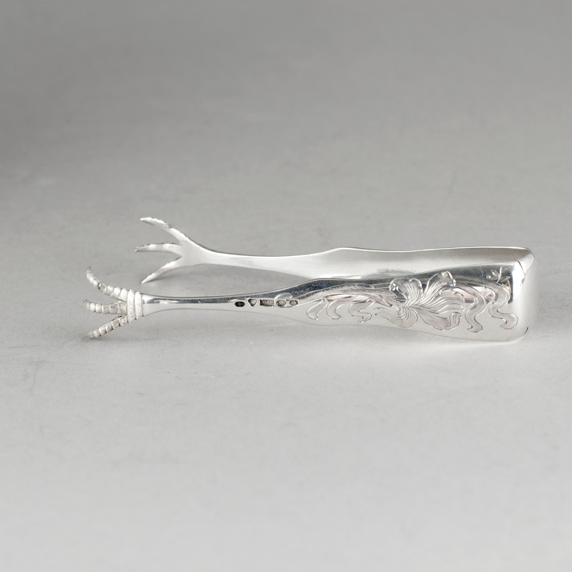 SOCKERSKRIN, silver, Gustaf Folcker, Stockholm 1824. Vikt ca 795 gram.