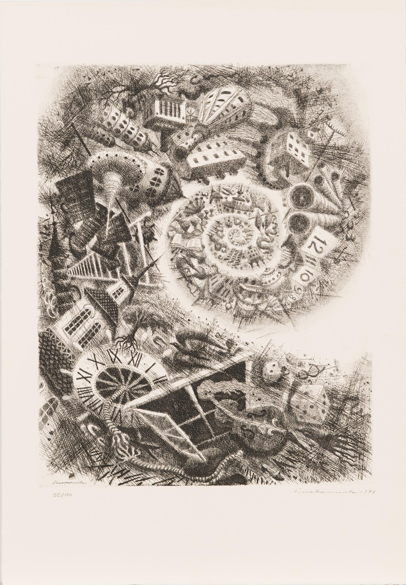 Portfolio of prints, fourteen Finnish poets and artists, Eurographica Helsinki 1978.
