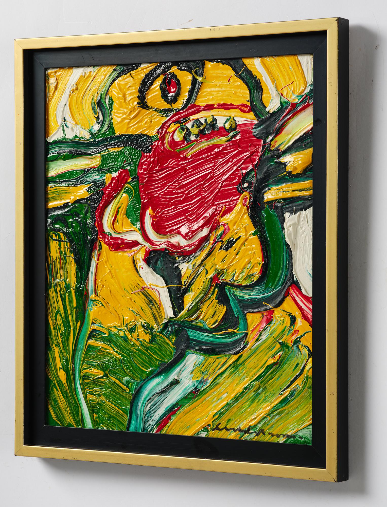 Bengt Lindström, "Figur mot gult".