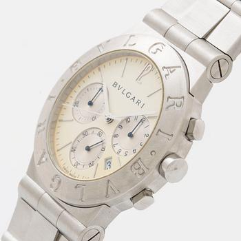 BVLGARI, chronograph, armbandsur, 35 mm,