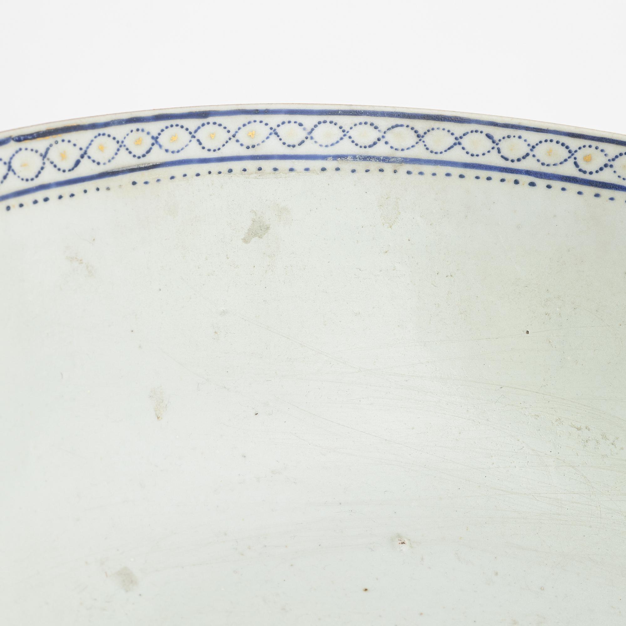 Bålskålar, 2 st, porslin, Kina, Jiaqing (1796-1820).