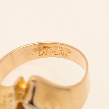 Björn Weckström, ring, "Geisir", 14K gold, Lapponia, Finland.
