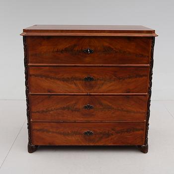 SKRIVBYRÅ, senempire, 1800-talets mitt.