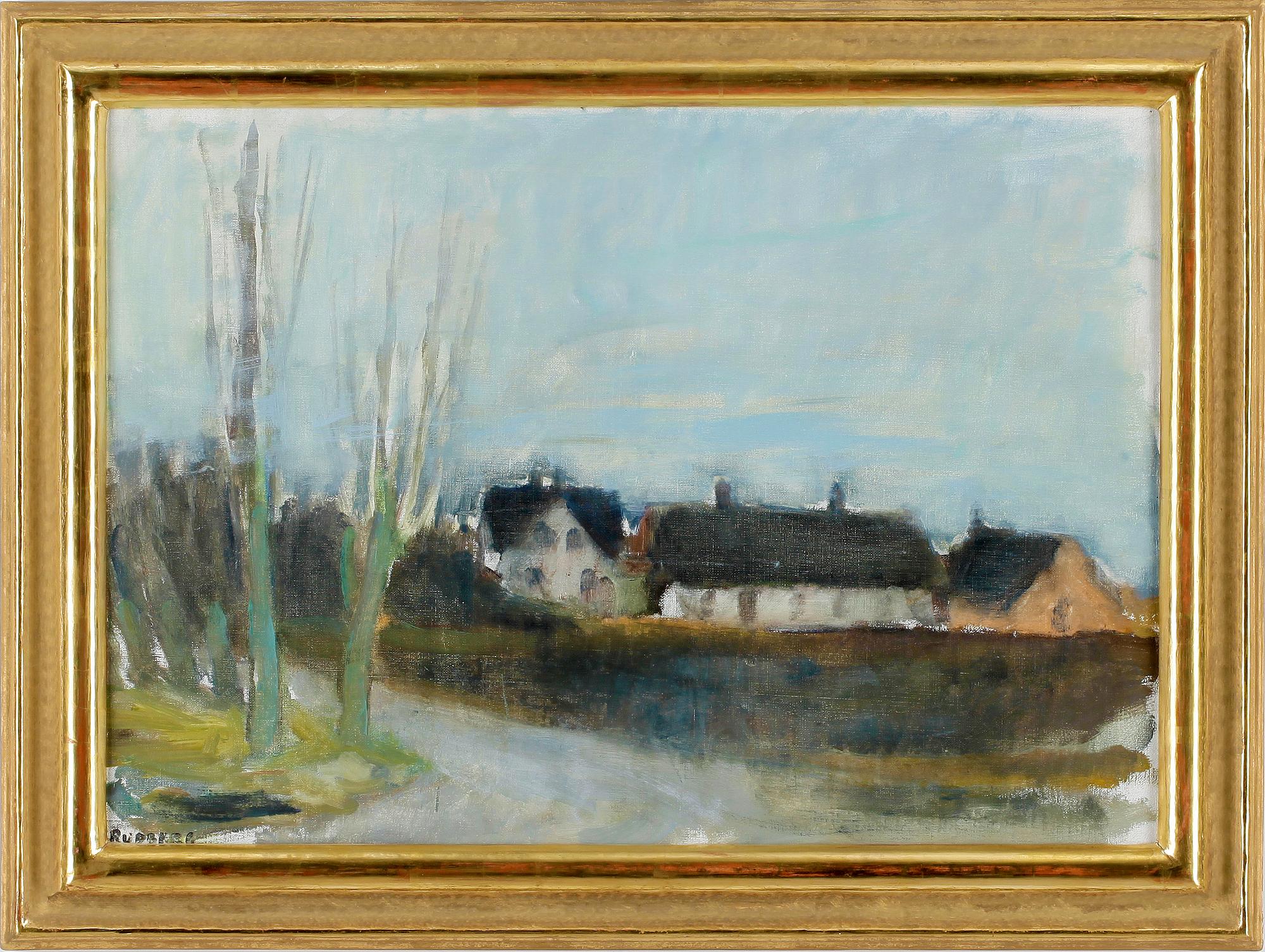 GUSTAV RUDBERG, olja på duk, signerad.
