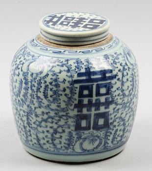 BOJAN MED LOCK, porslin. Kina, 1700/1800-tal.