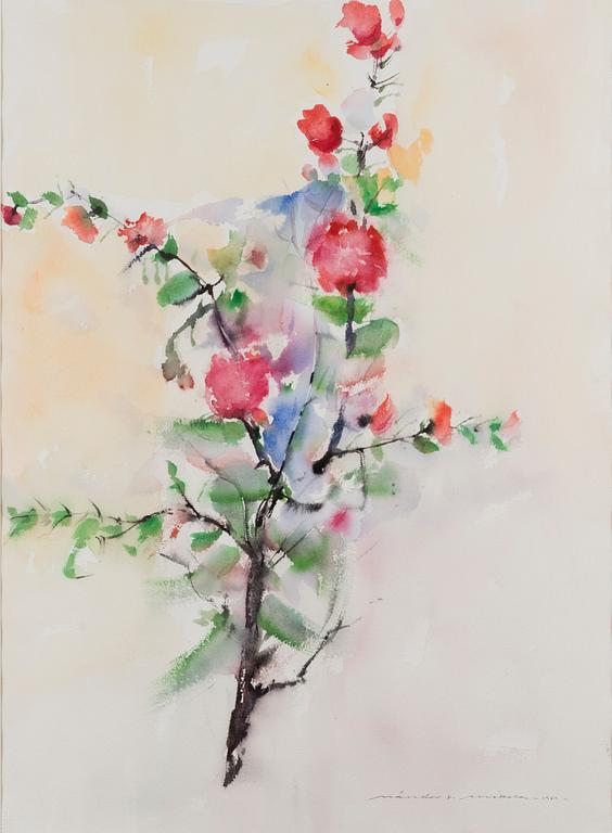 NANDOR MIKOLA TAULU, water colour, signed and dated 1989.