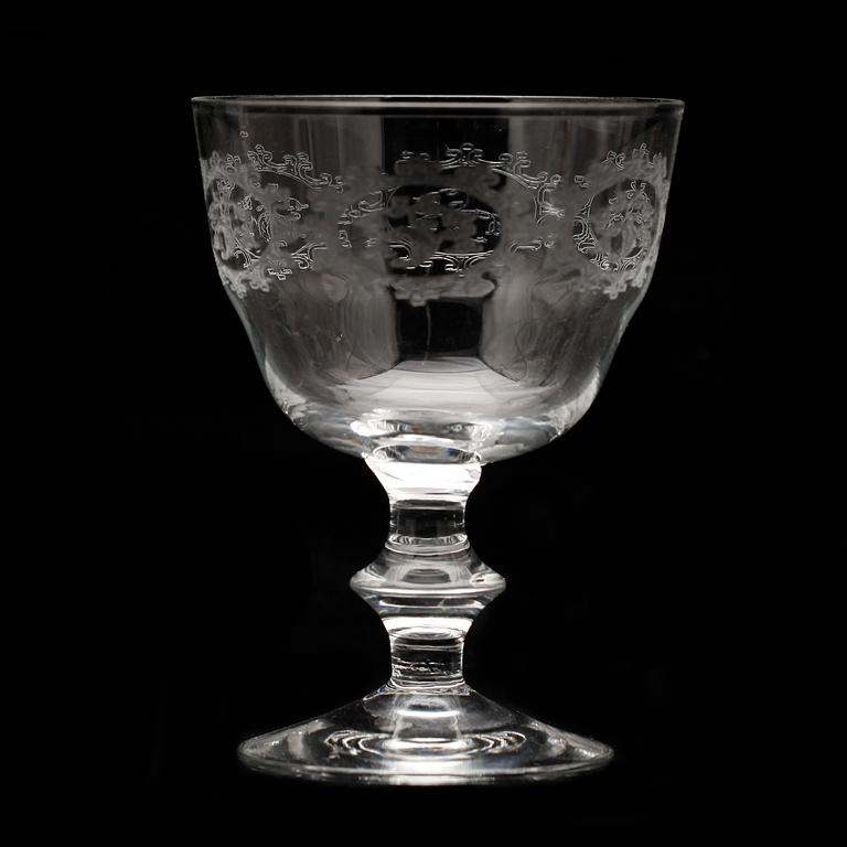 GLASSERVIS, 72 delar, Kosta Boda, 1900-tal.