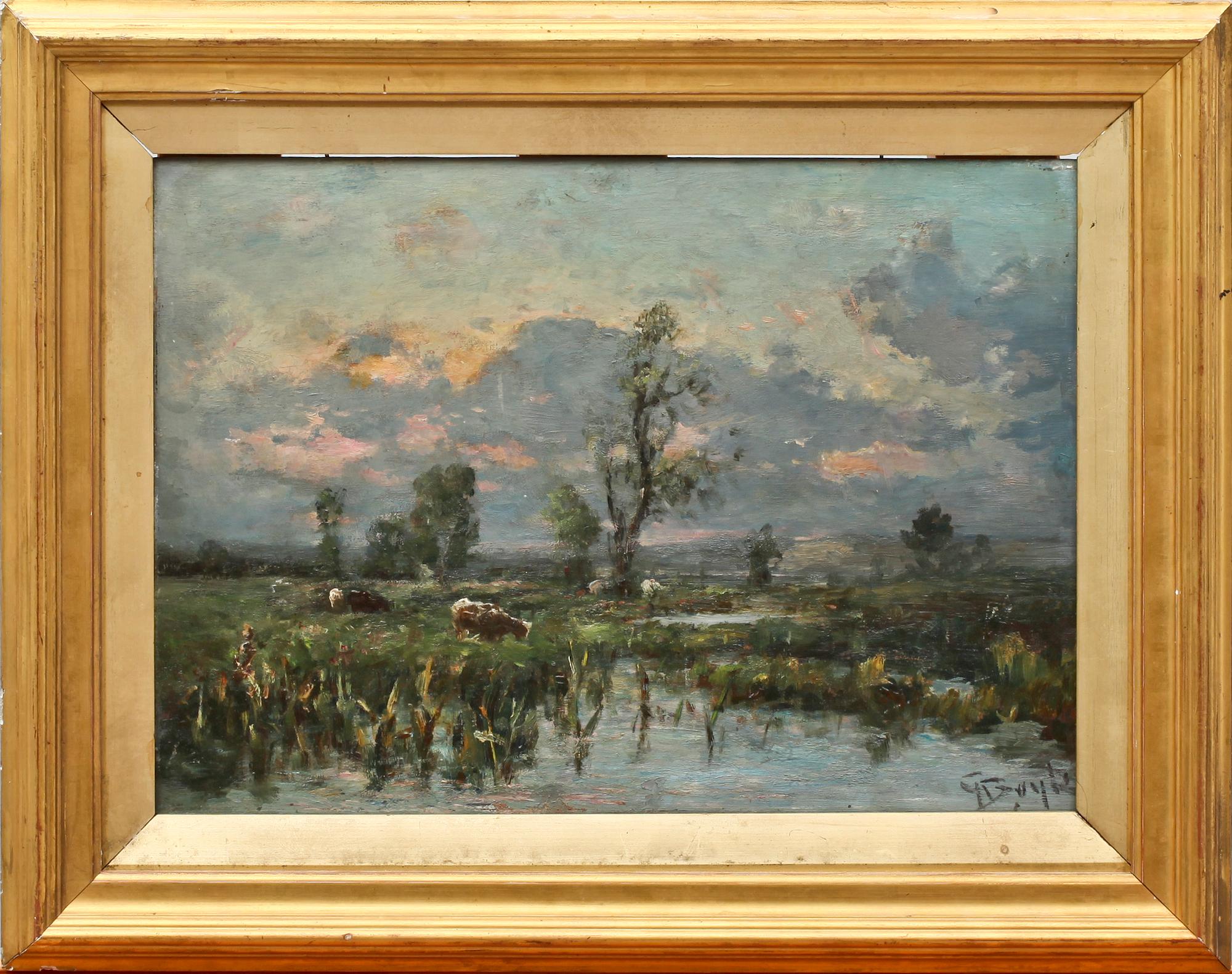 GEORGE A. BOYLE, olja på pannå, sign.