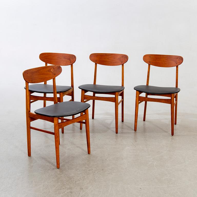 Stolar, 4 st, Danmark, 1950-60-tal.