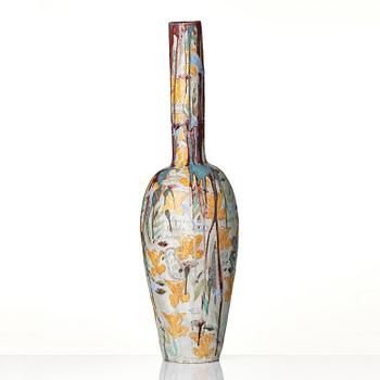 Eva Bengtsson, a stoneware floor vase "Blomstra", own studio, Frillesås, 2016.