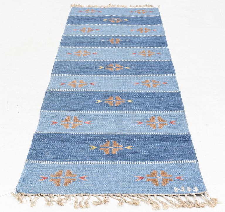 Gallery rug, Rölakan, signed NN. Approx. 310 x 80 cm.