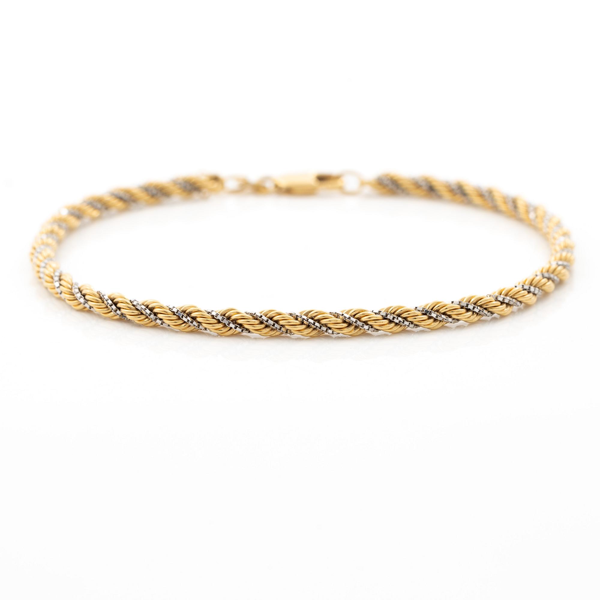Bracelet, 18K two-tone gold, Italy.