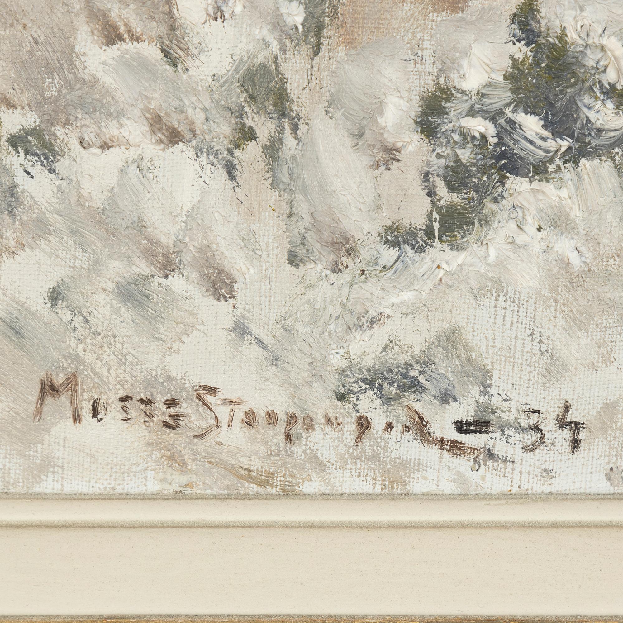 Mosse Stoopendaal, Räv i vinterlandskap.