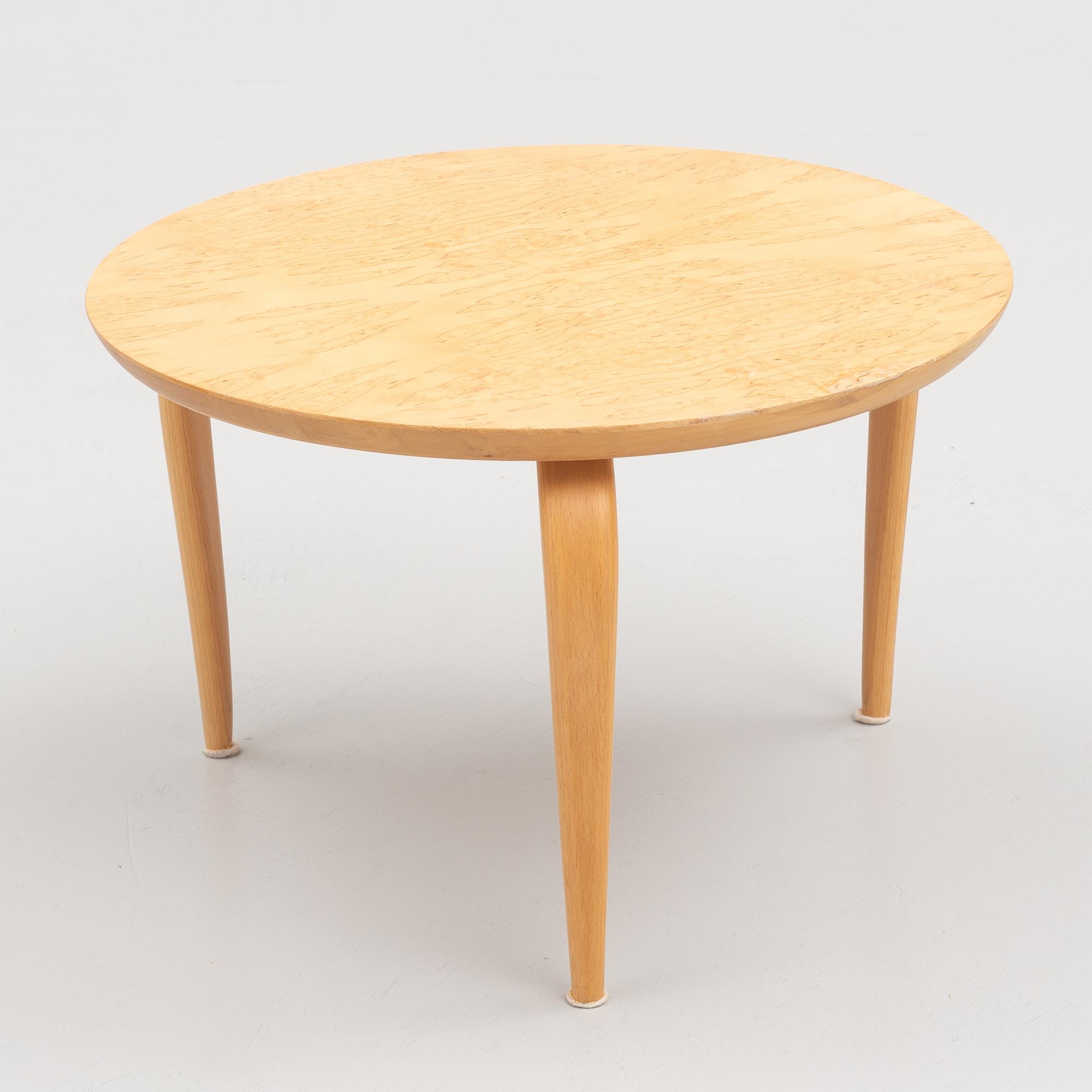 Bruno Mathsson, a set of three 'Annika' coffee tables, Dux.