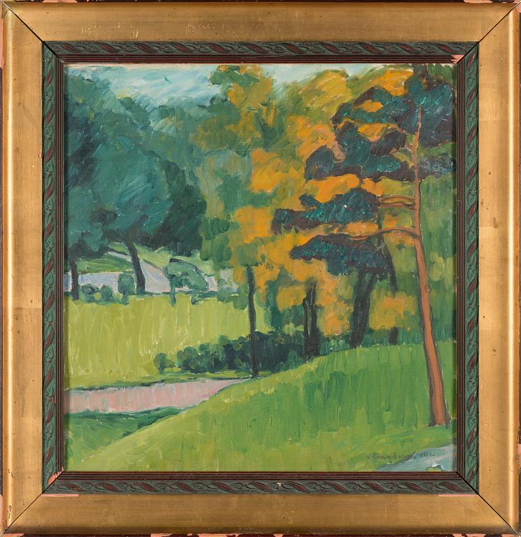 William Lönnberg, oil on board, signed and dated 1912.