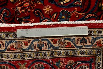 A Semnan rug, signed, 388 x285 cm.