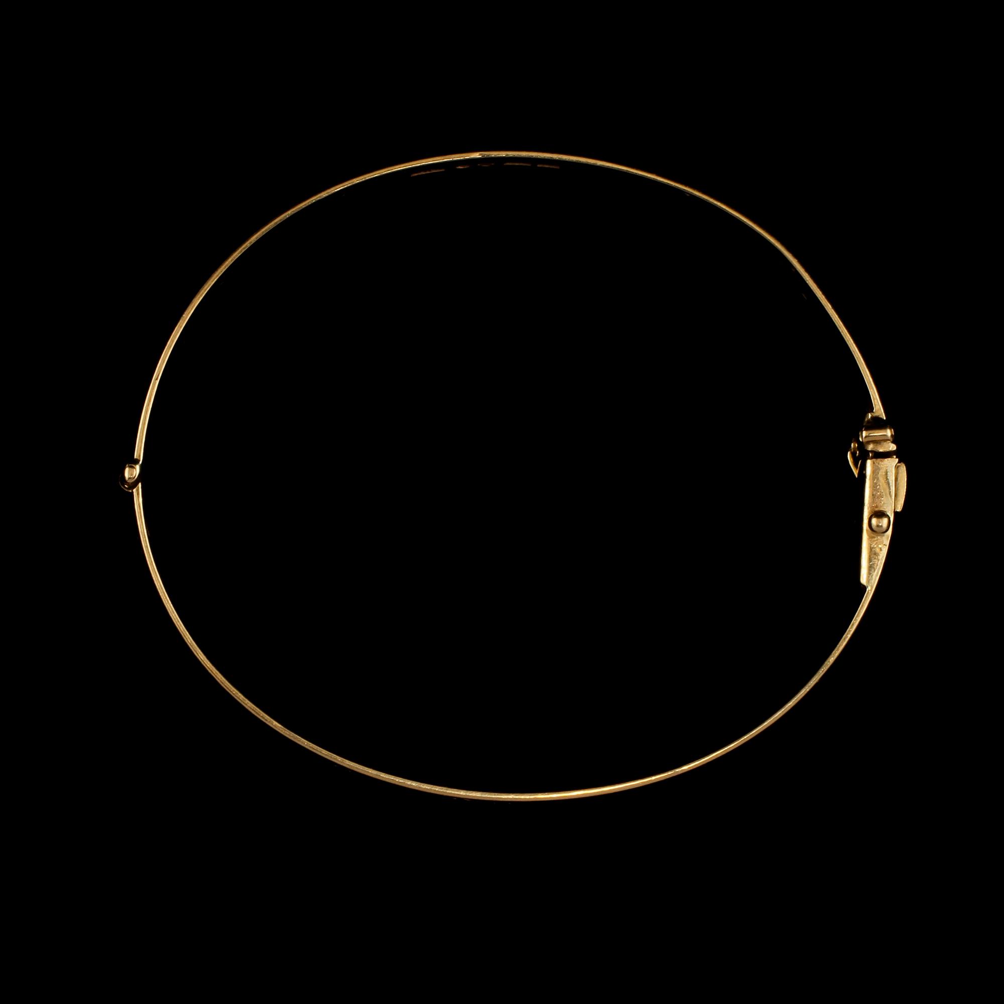 ARMBAND, 18k guld, Sven Gustavsson, Stockholm, 1970. Vikt 18 g.