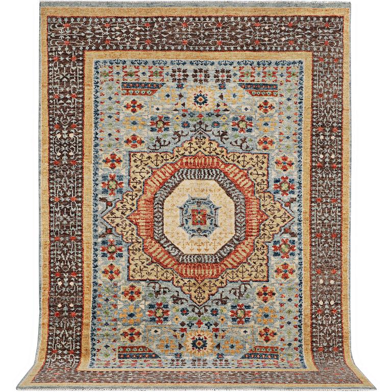 A carpet of Mamluk design, c. 365 x 255 cm.