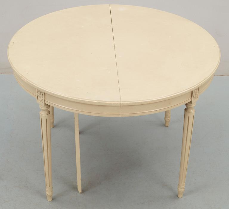 MATSALSGRUPP, 9 delar, gustaviansk stil, 1900-talets andra hälft.