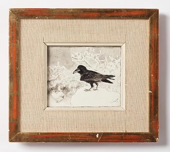 Bruno Liljefors, Raven and Grouse.