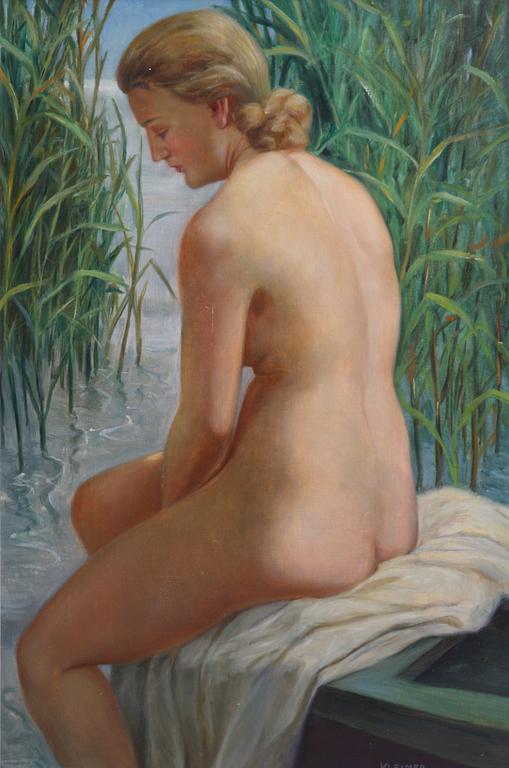 AXEL KLEIMER, olja på duk, sign.