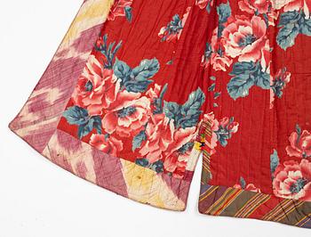 A woman’s Chapan, silk and cotton Ikat, Central Asia, 1880s.