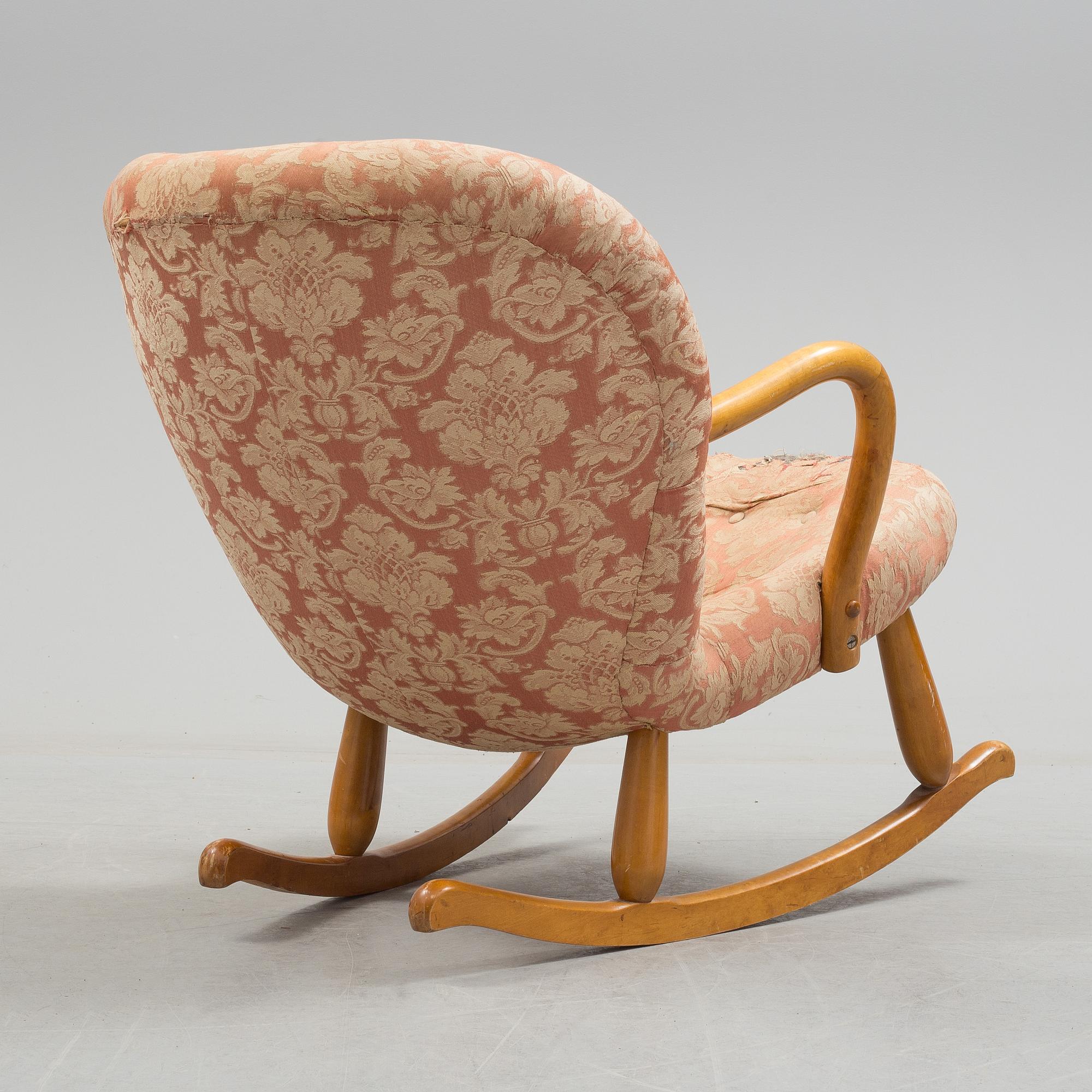 A rocking chair attributed to Philip Arctander.