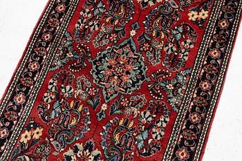 An Old Sarou runner, c. 193 x 84 cm.