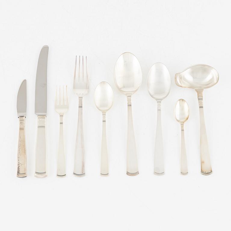 Jacob Ängman, bestickuppsättning, 96 delar "Rosenholm", GAB, bl.a. Stockholm 1968.