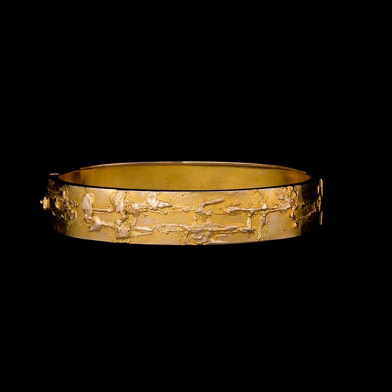 BJÖRN WECKSTRÖM, bracelet, 14K gold. Lapponia 1966.