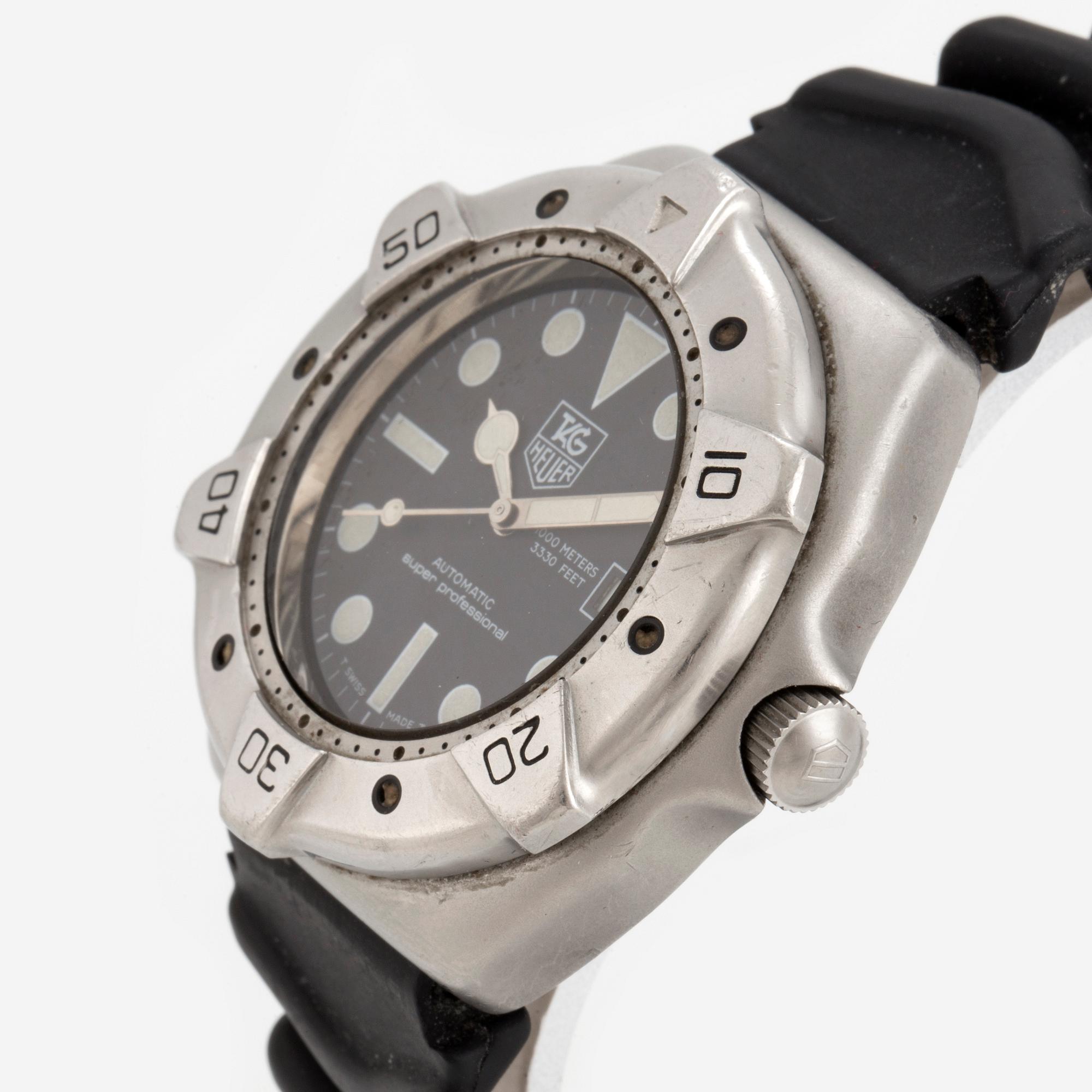 TAG HEUER, Super Professional (1000 M), wristwatch, 41 mm,