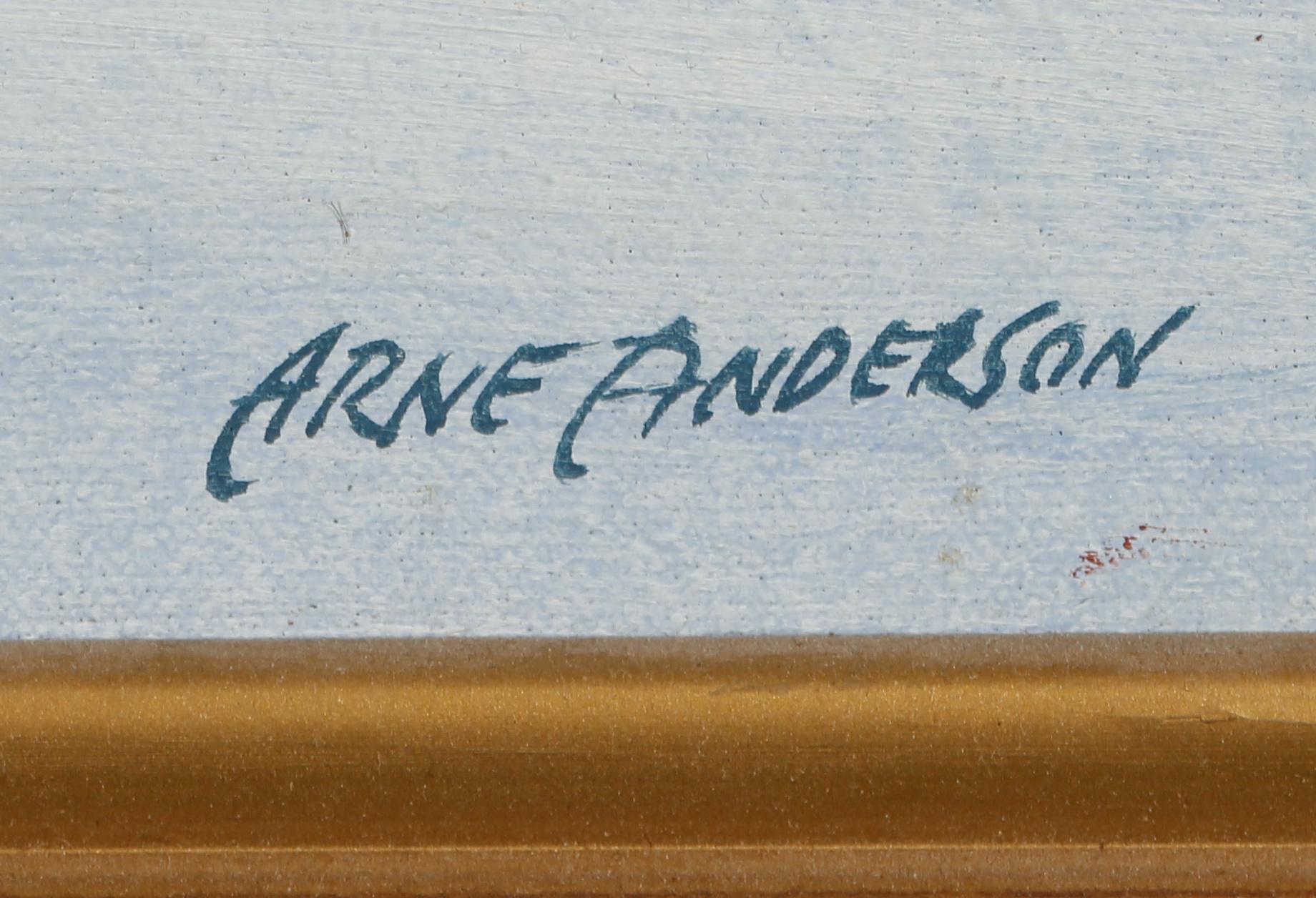 ARNE ANDERSSON, 2 st, olja på duk, signerade.