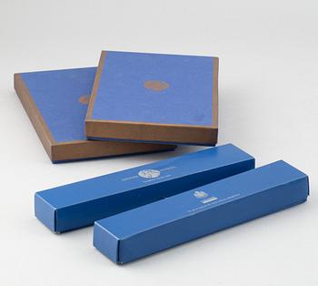 24 'Nobel' fish utensils by Gunnar Cyrén, Gense.