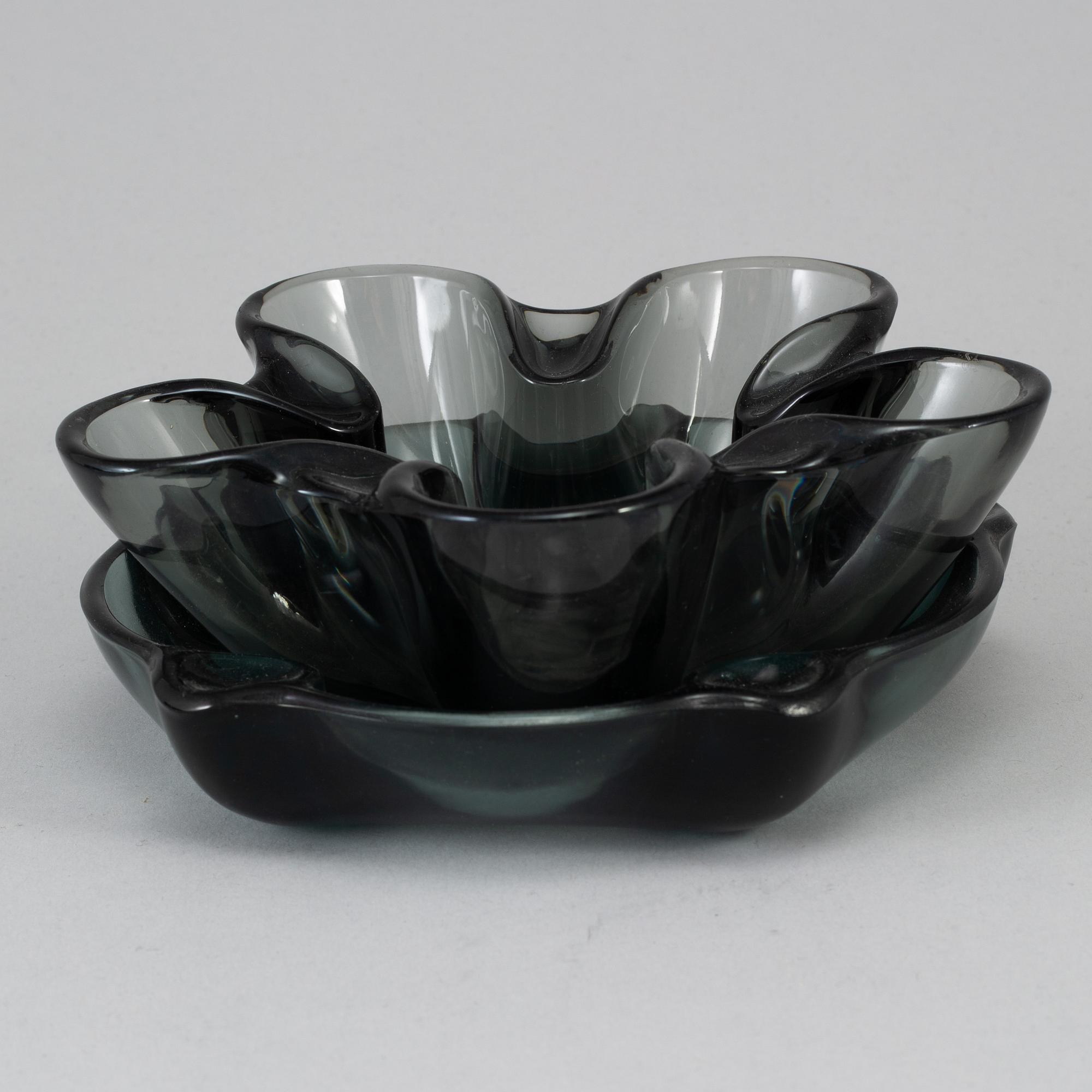 WILHELM WAGENFELD, Askfat, ”Faktotum”,  ”Corona”, "Ascher", Vereinigte Lausitzer Glaswerke.