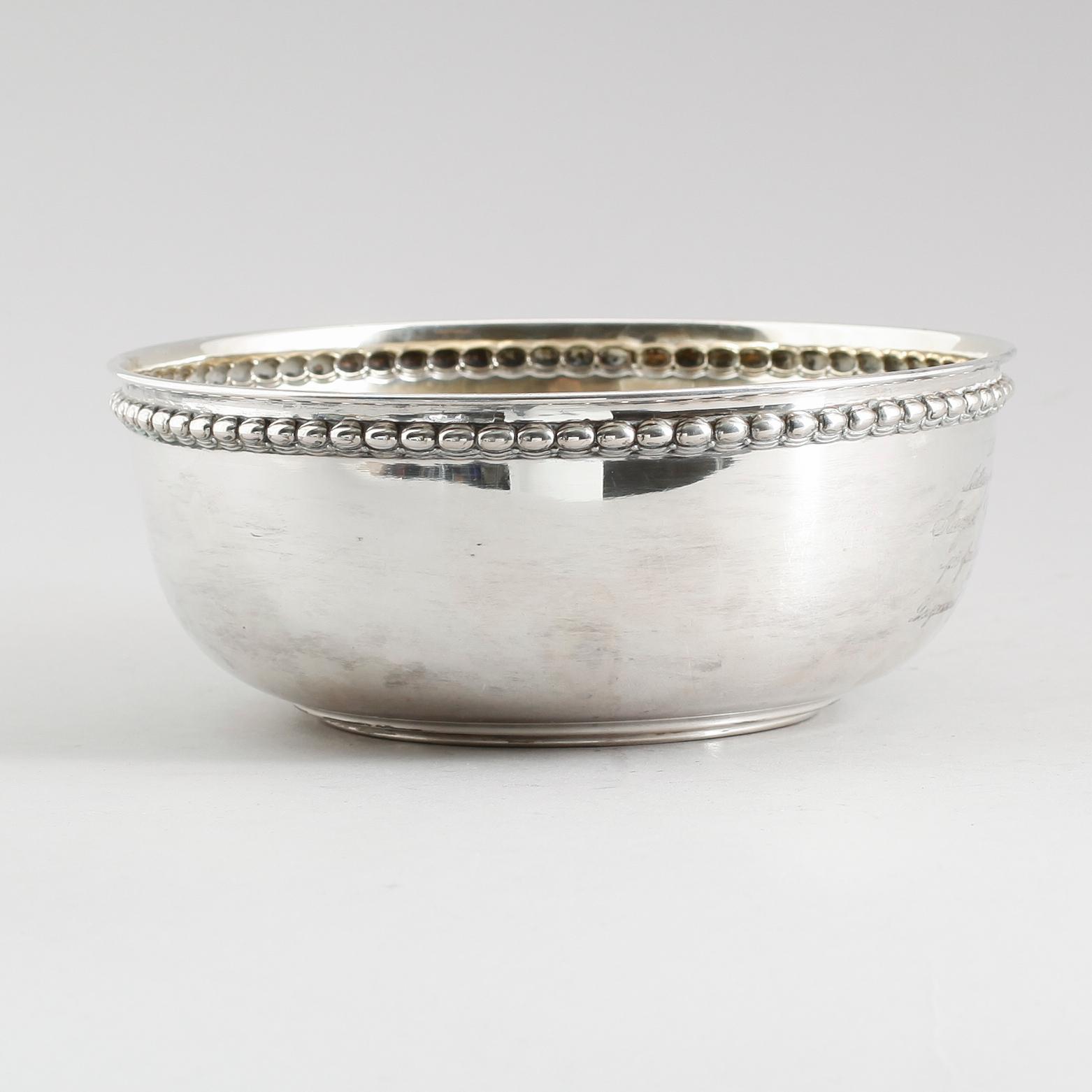 SKÅL, silver, 1924. Vikt 270 g.