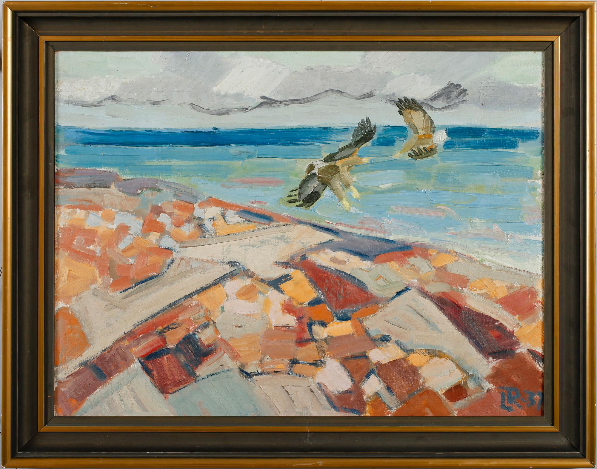 LEIF RYDENG, olja på pannå, monogramsignerad, daterad -37.