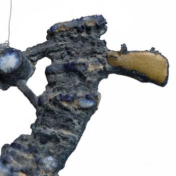 Anders Bruno Liljefors, skulptur/väggrelief, stengods, Gustavsberg, 1950-tal.