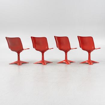 Yrjö Kukkapuro, stolar, 4 st, "415A" för Haimi 1970-tal.