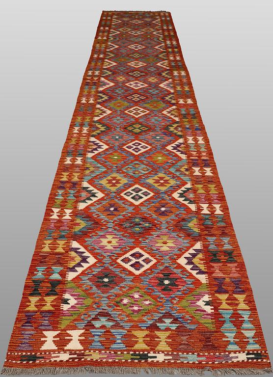 Gallerimatta, Kelim, ca 535 x 88 cm.