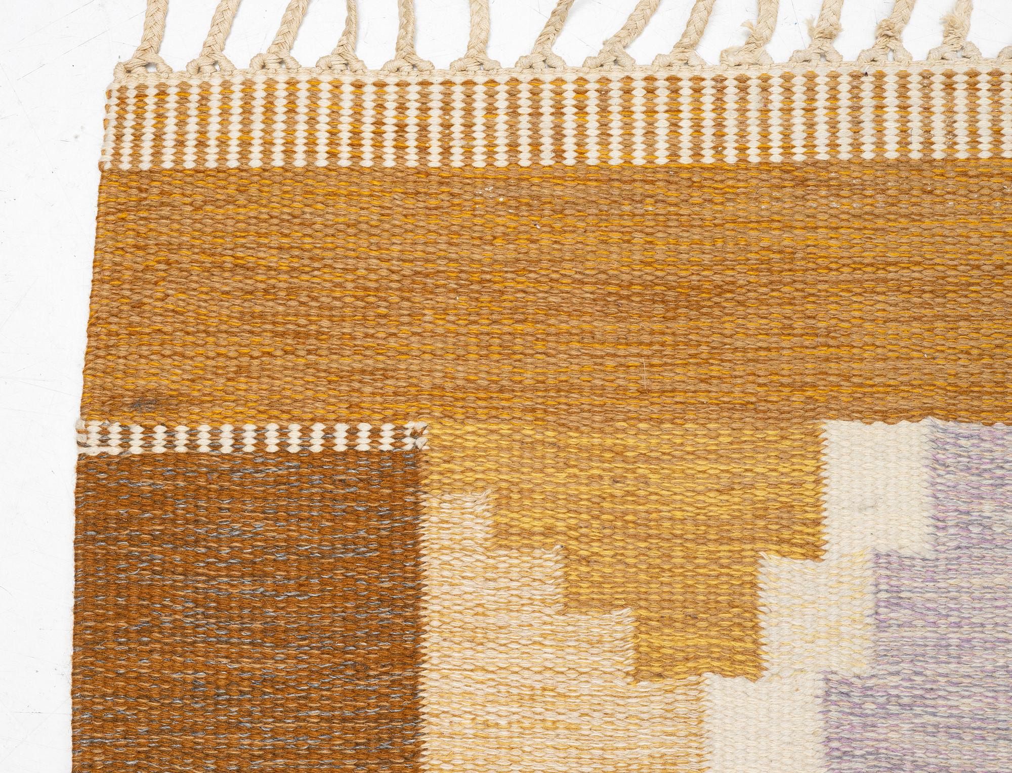 Ingegerd Silow, a flat weave rug, 200 x 138 cm.