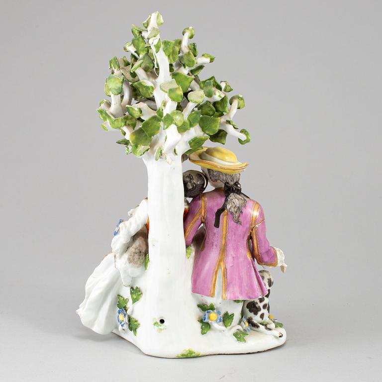 A porcelain figurine group, first half of the 20th century.