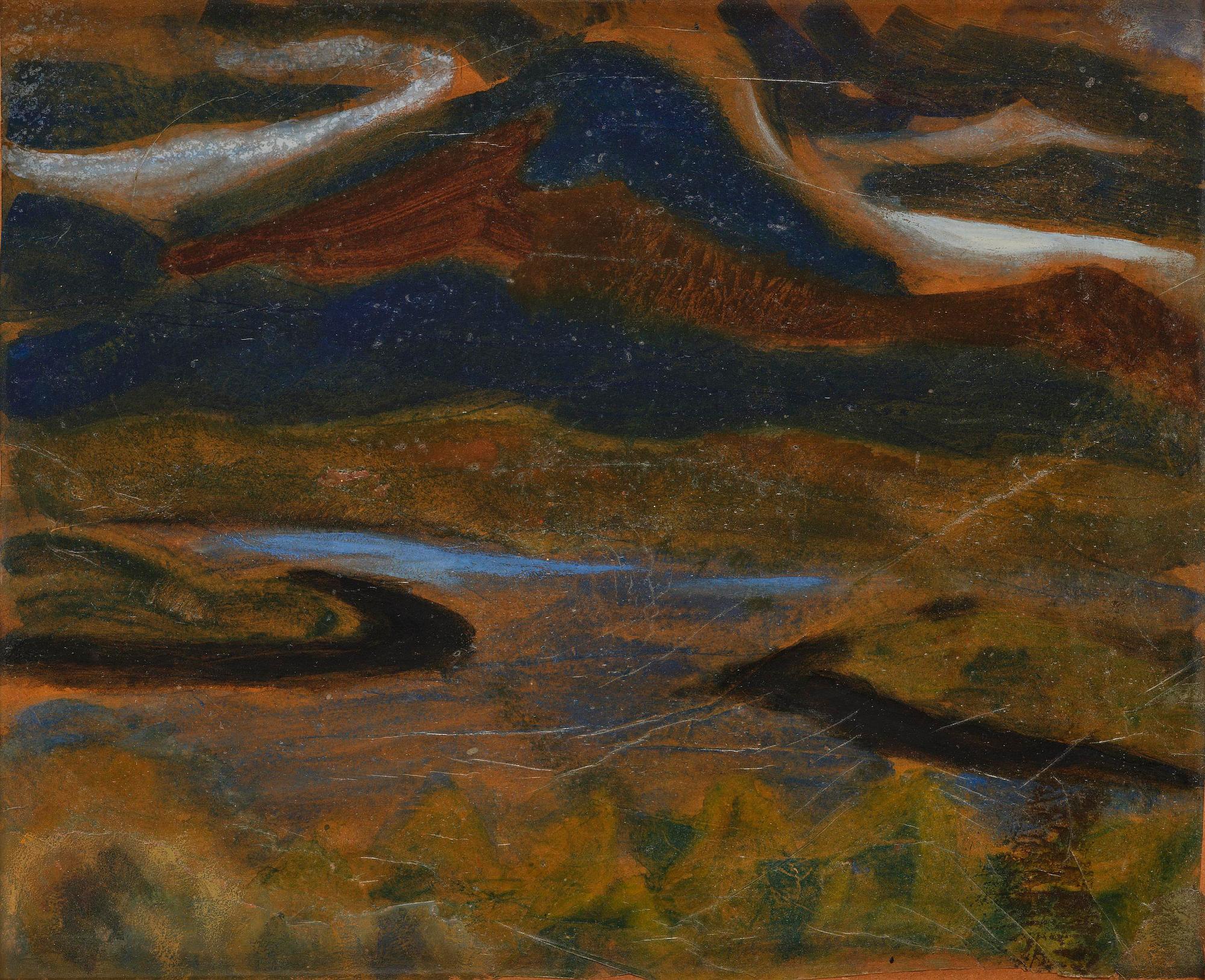 Helmer Osslund, Storm clouds over the mountain.