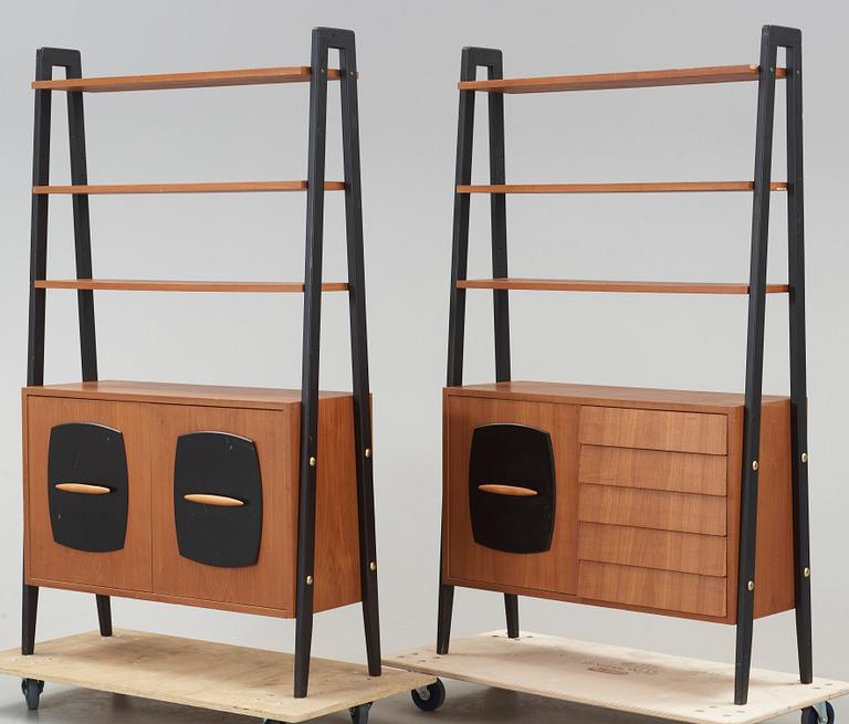 Bokhylla, 2 delar, "Tema", Gillis Lundgren, Ikea, 1950-/60-tal.