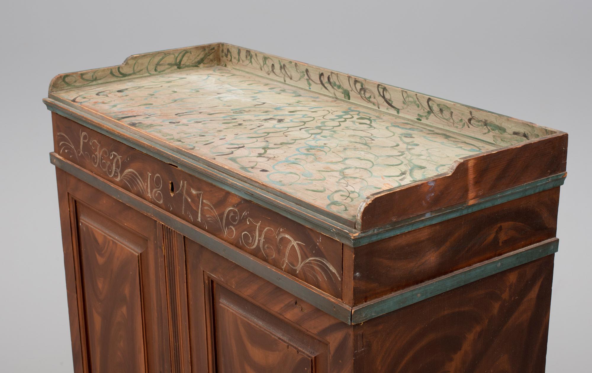 SKÄNK, allmoge, Hälsingland, daterad 1847.