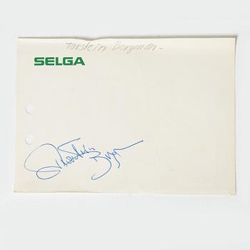 Autographs, "Abba", Folkets Park, Borlänge, 1973.