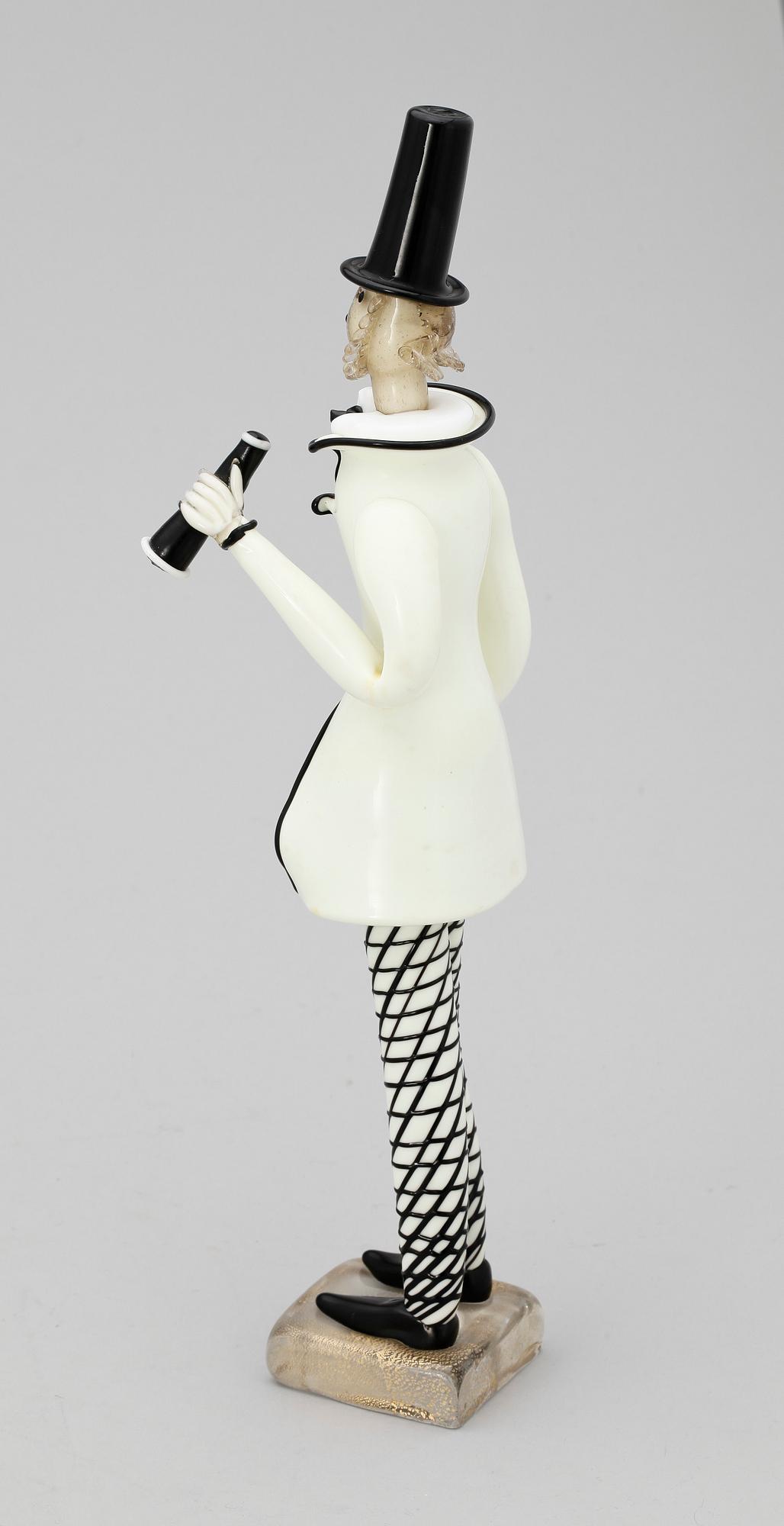 FIGURIN, glas, Venini, Murano, 1900-talets andra hälft.
