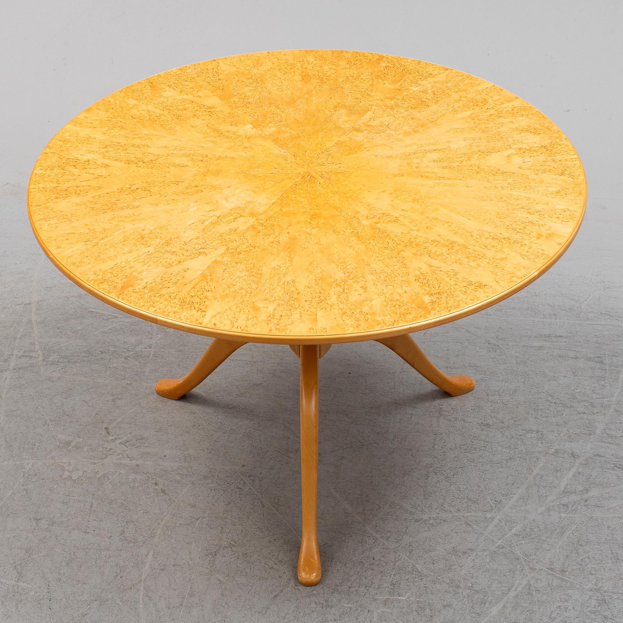 A 'Berg' table by Carl Malmsten, late 20th century.