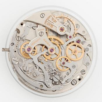Perfecta, "Vatten-stötsäker", "Clamshell", chronograph, ca 1945.